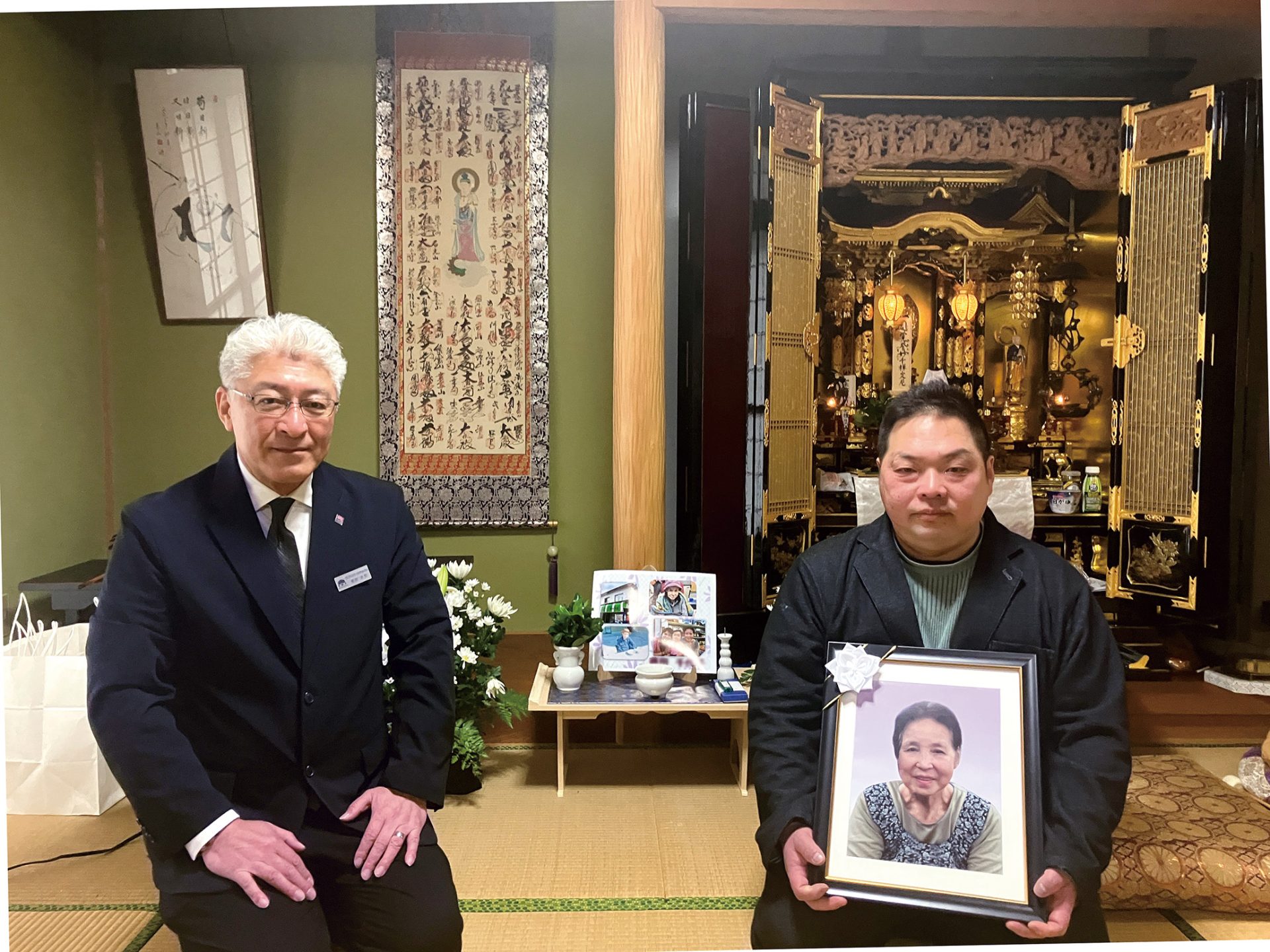 母への感謝の気持ちもしっかりと伝えられ、思い残すことは何もありません。