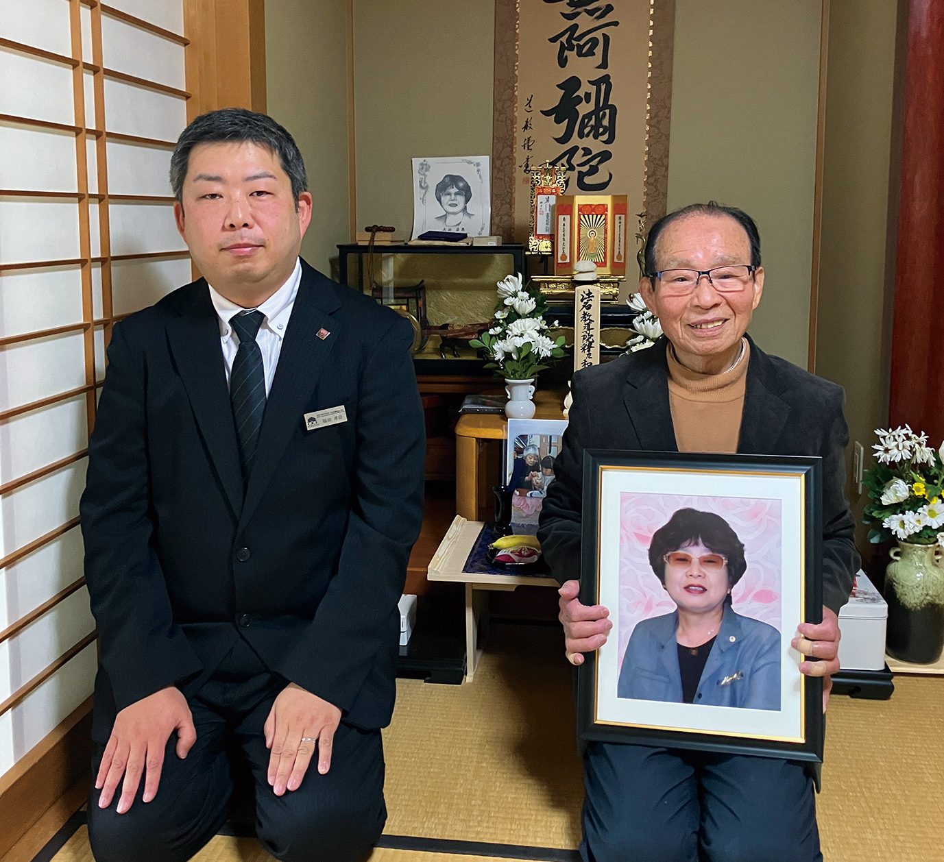 スタッフの皆さんの多大な心遣いで<br>美しい葬儀ができました。